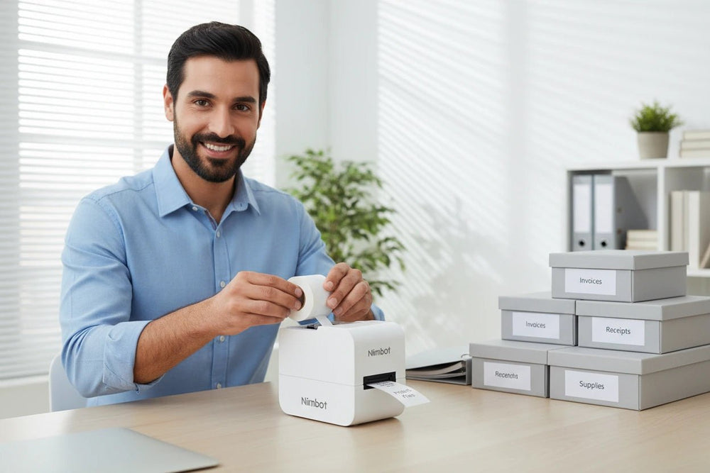 ورق ملصقات حراري مقاوم للماء والزيوت لطابعات Niimbot D11 / D101 / D110 - آنية المنزل الراقي