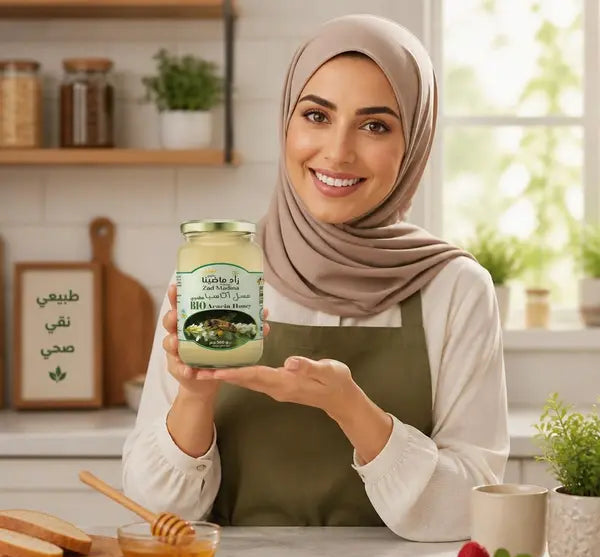 عسل أكاسيا عضوي من زاد  ماضينا 500 جرام
