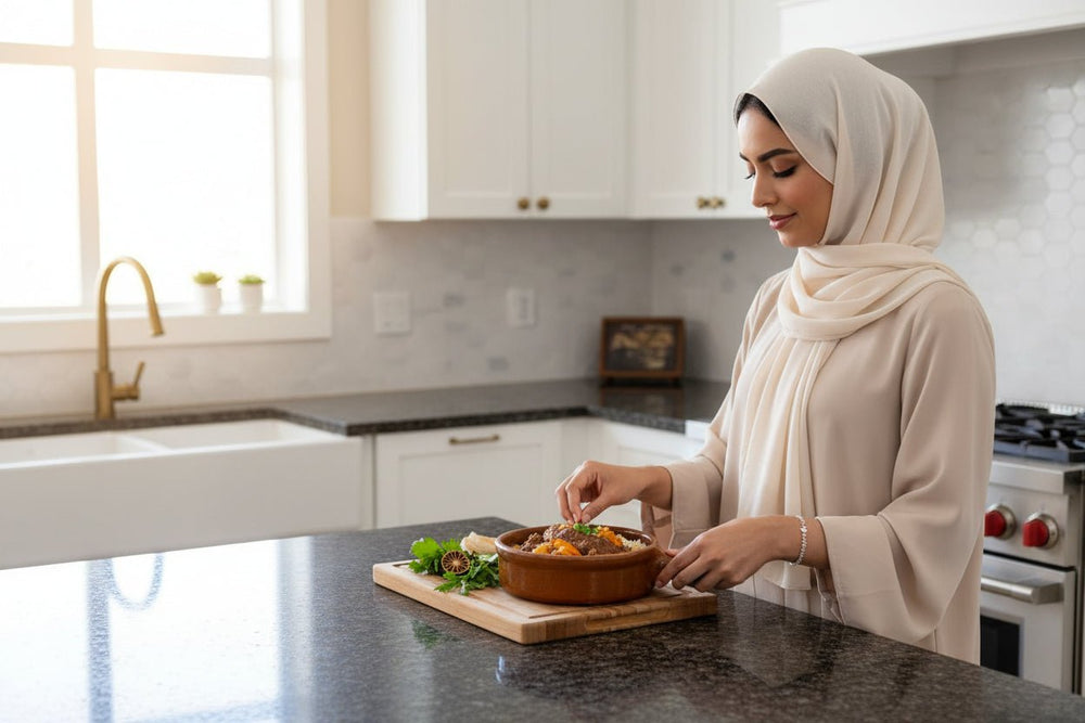 مقلاة عميقة وسط من الفخار بمقبض 1 لتر 20 سم