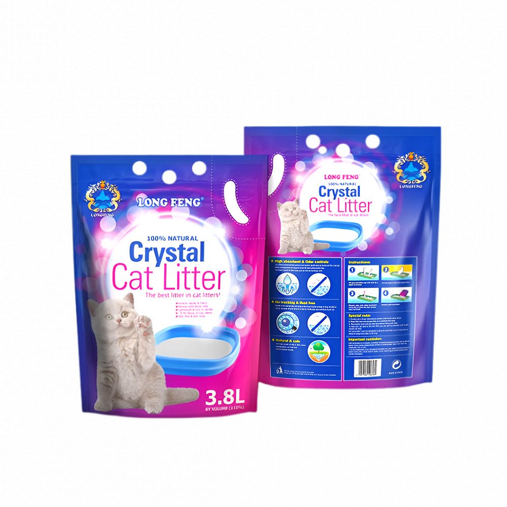 Long Feng Crystal Lavender Cat Litter 3.8L 