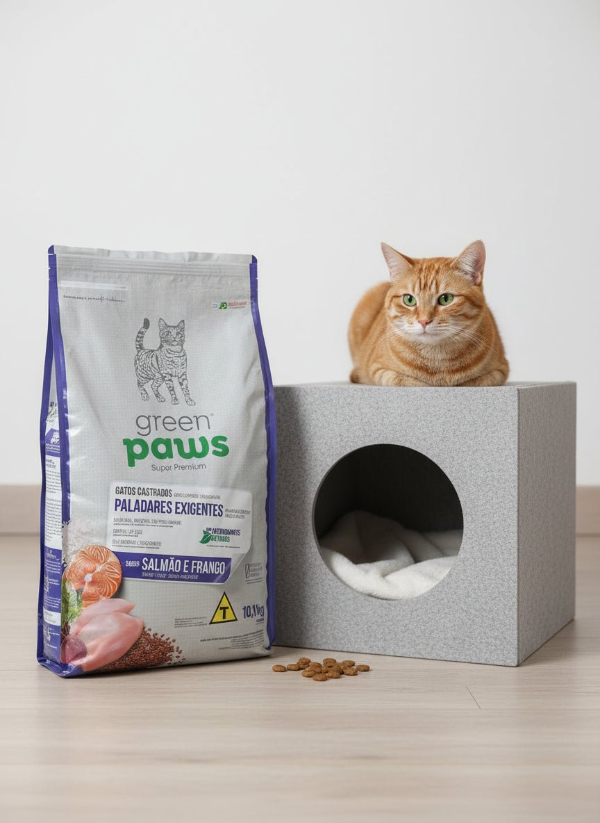 green paws تركيبة غذائية متوازنة للقطط المنزلية تدعم الهضم والمناعة والفرو الصحي من