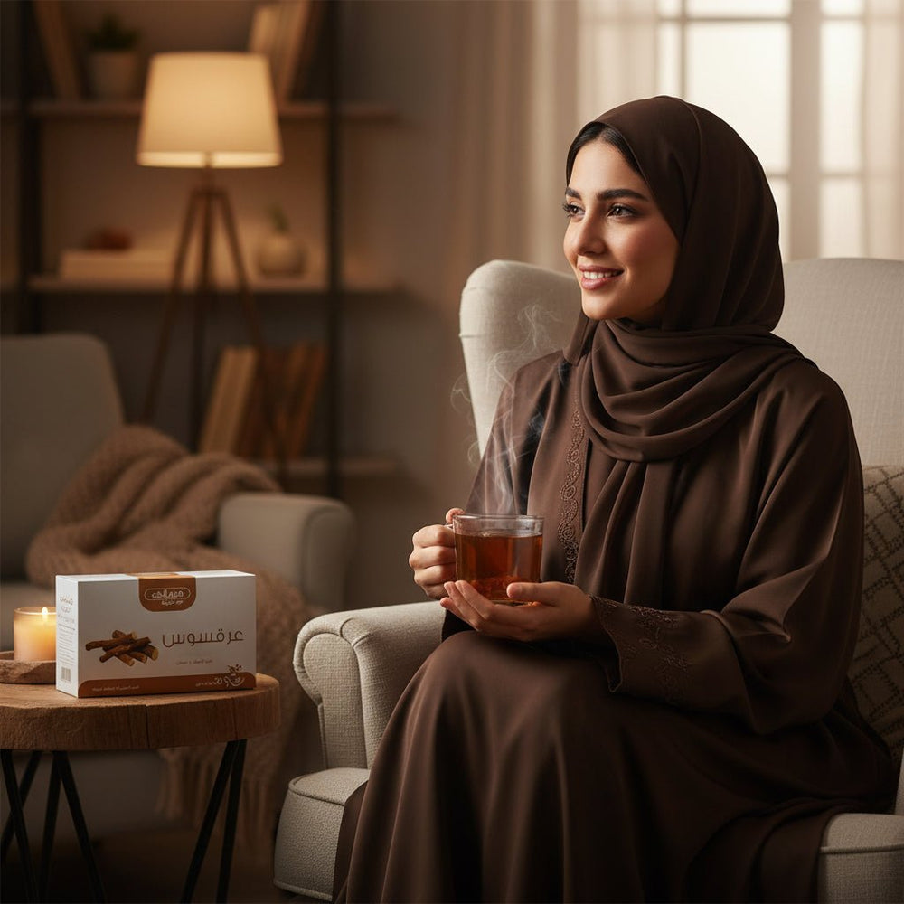 شاي عشبي برائحة عرق السوس 40 غرام هيماني - آنية المنزل الراقي