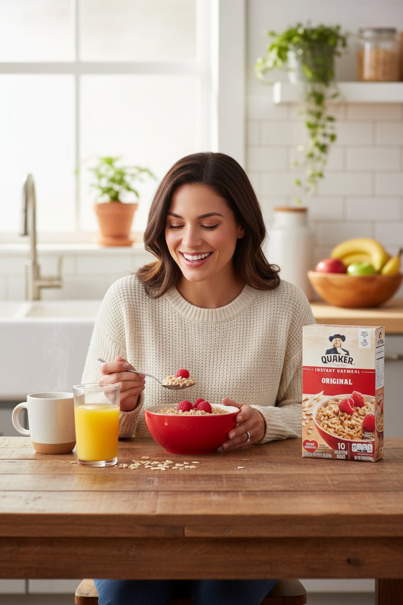 شوفان كويكر سريع التحضير بالنكهة الأصلية 280 غرام من Quaker Oats - آنية المنزل الراقي