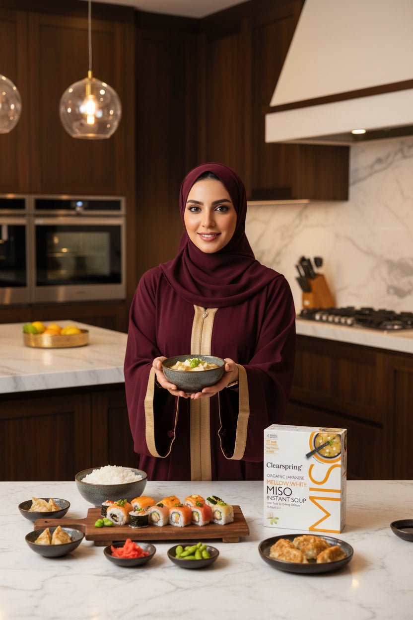 شوربة ميزو بيضاء معتدلة عضوية 32 جرام Clearspring - آنية المنزل الراقي