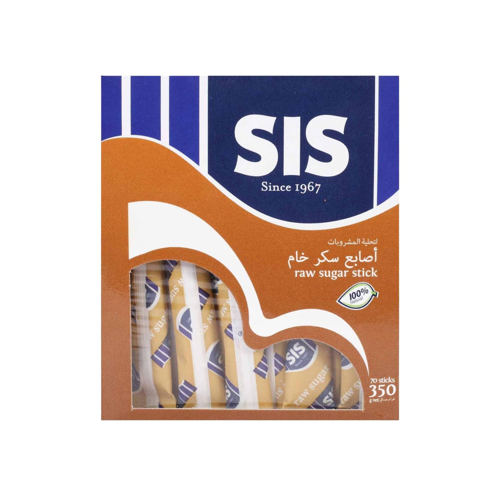 SIS أصابع سكر خام طبيعي 100% 350 جرام 70 إصبع - آنية المنزل الراقي