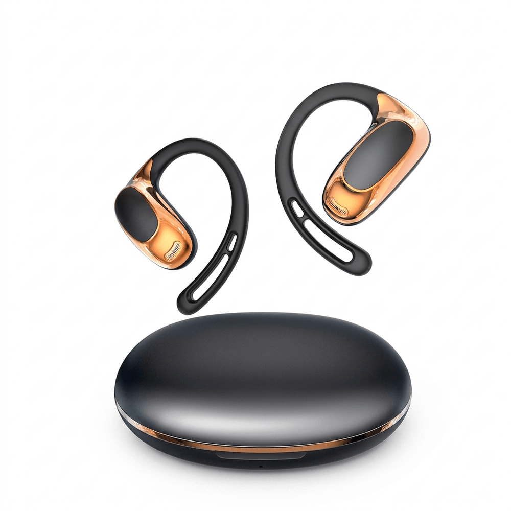 سماعات HTC NE35 اللاسلكية بتقنية Bluetooth 5.3 مع الترجمة بالذكاء الاصطناعي وتصميم OWS الرياضي - آنية المنزل الراقي
