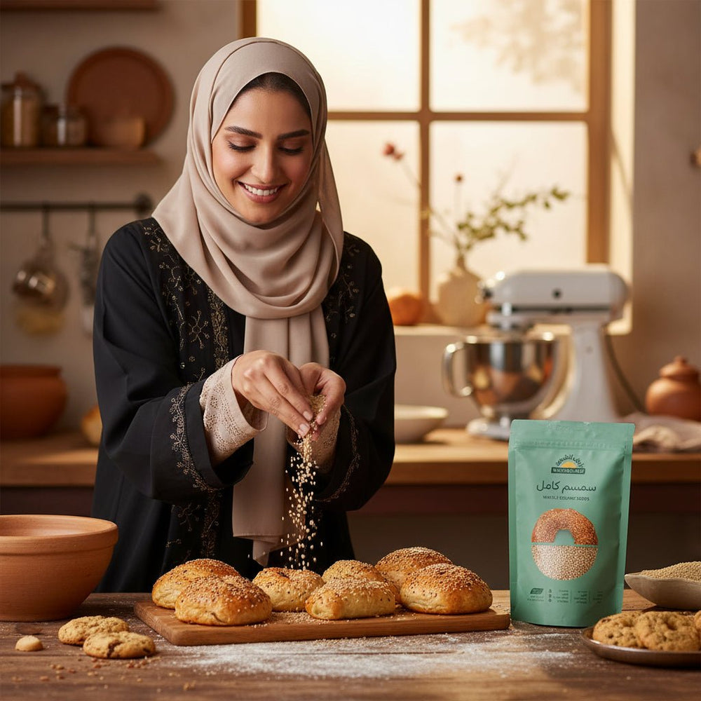سمسم كامل عضوي 500 جرام - آنية المنزل الراقي