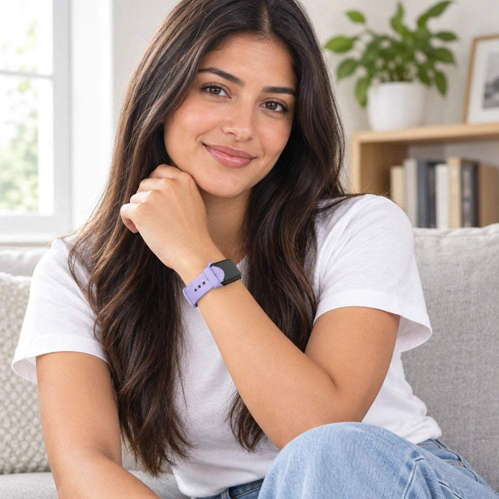 سوار سيليكون بديل للساعات الذكية متوافق مع Xiaomi Smart Band وRedmi Watch بألوان متعددة - آنية المنزل الراقي