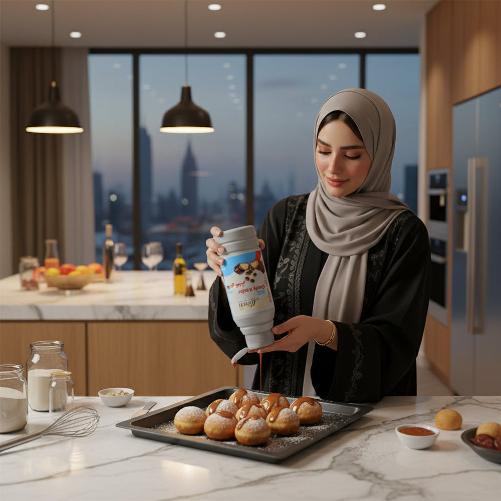 صوص شوكولاتة بالحليب والبندق بنكهة الكيندر 400 مل - آنية المنزل الراقي