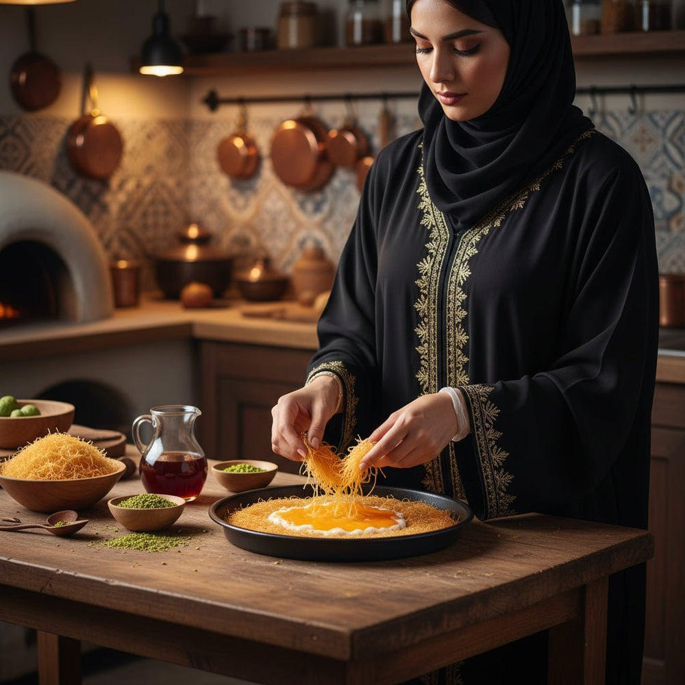 صينية كنافة ألمنيوم غير لاصق 21 سم - آنية المنزل الراقي