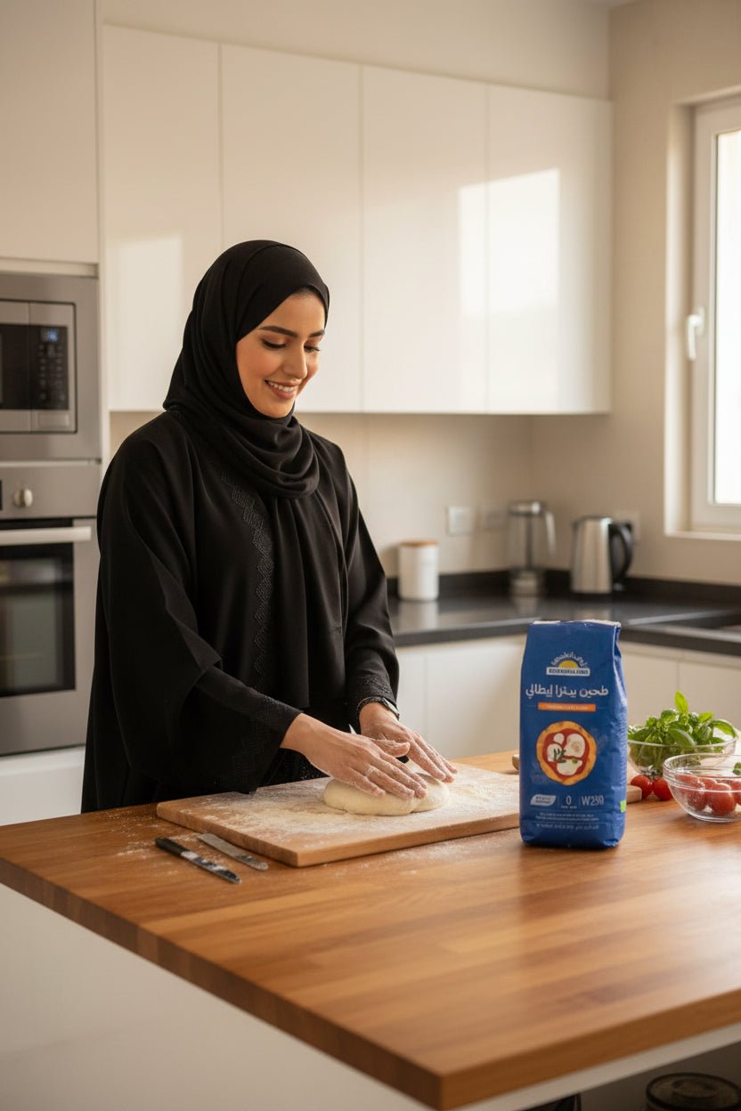 طحين بيتزا إيطالي عضوي 1 كجم أرض الطبيعة Natureland Organic Pizza Flour Type 0 W290 - آنية المنزل الراقي