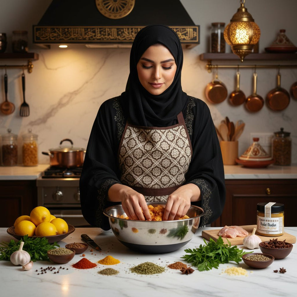 توابل الدجاج المطحونة أحب أرضي 100 جم - آنية المنزل الراقي