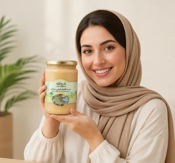 عسل الأزهار الكريمي العضوي زاد ماضينا 1 كيلو