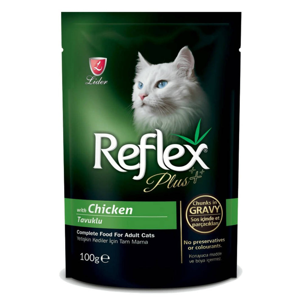 Reflex Wet Food for Adult Cats with Chicken Pieces in Jelly 100g