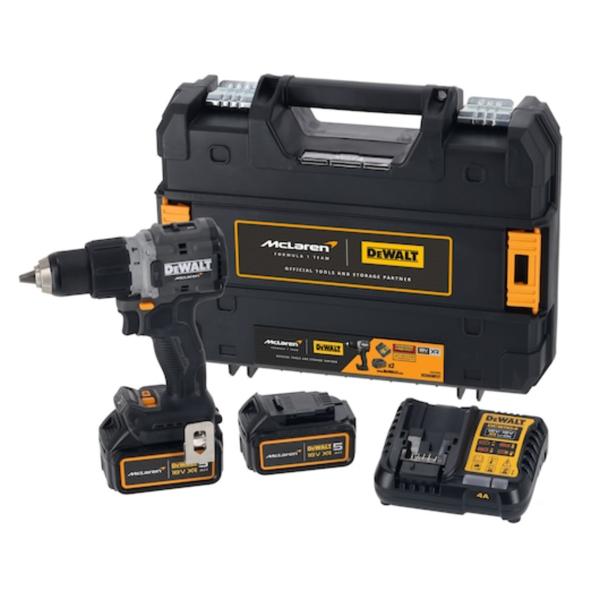 DeWalt McLaren F1 Team 18V XR Brushless Hammer Drill Driver Black and Grey DCD85MP2T-GB