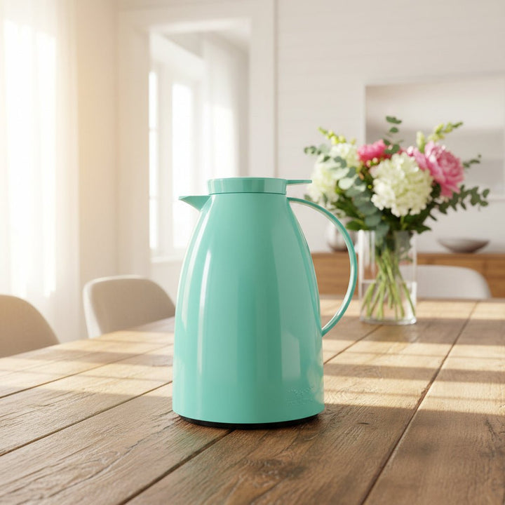 Invicta Vienna Dishwasher Safe Coffee Pot with Trigger and Ergonomic Handle Green 1 Liter