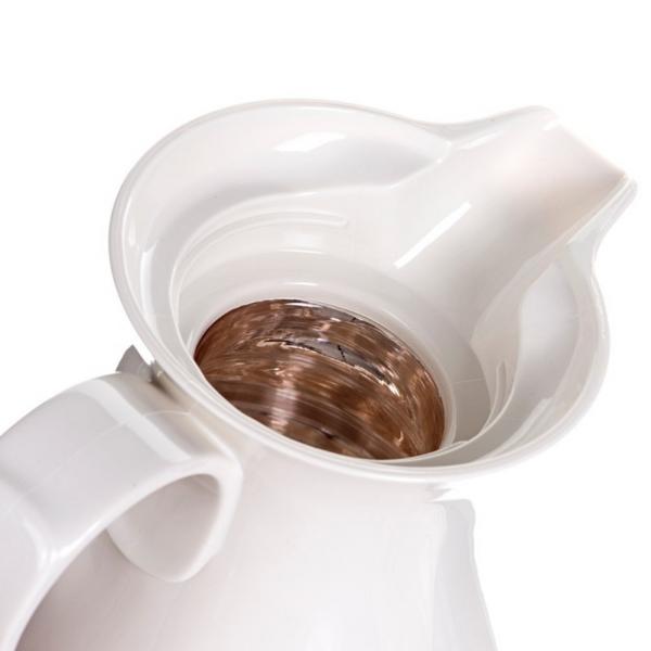 Rotpunkt High-Quality Metallic Vacuum Jug White 1 Liter