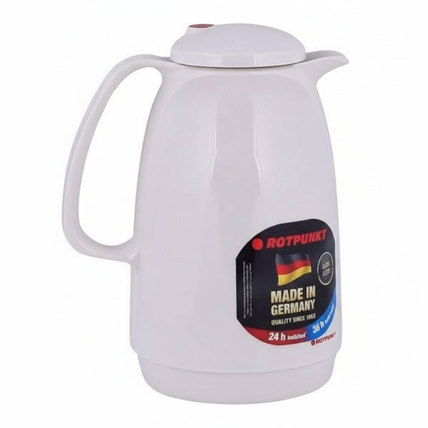 Rotpunkt High-Quality Metallic Vacuum Jug White 1 Liter