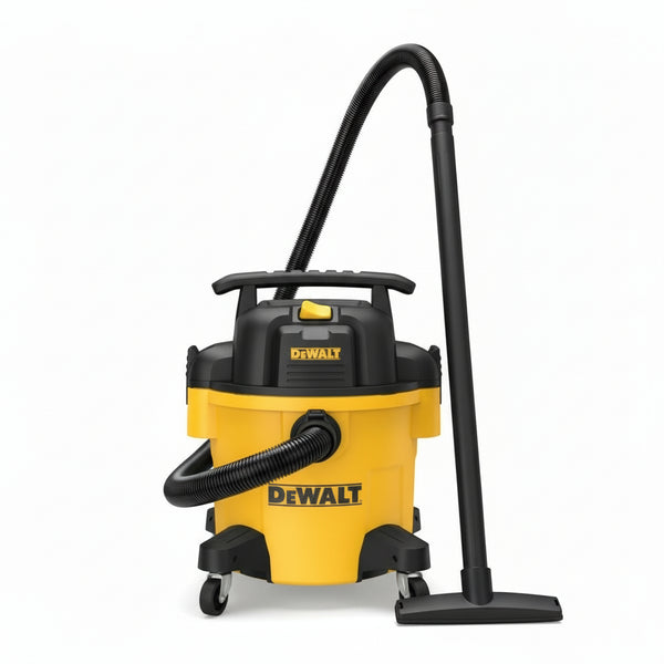Dewalt 1050W Wet and Dry Drum Vacuum Cleaner Yellow and Black 20 Liter DXV20P