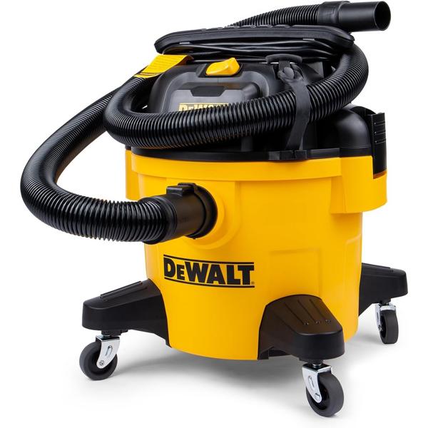 Dewalt 1050W Wet and Dry Drum Vacuum Cleaner Yellow and Black 20 Liter DXV20P