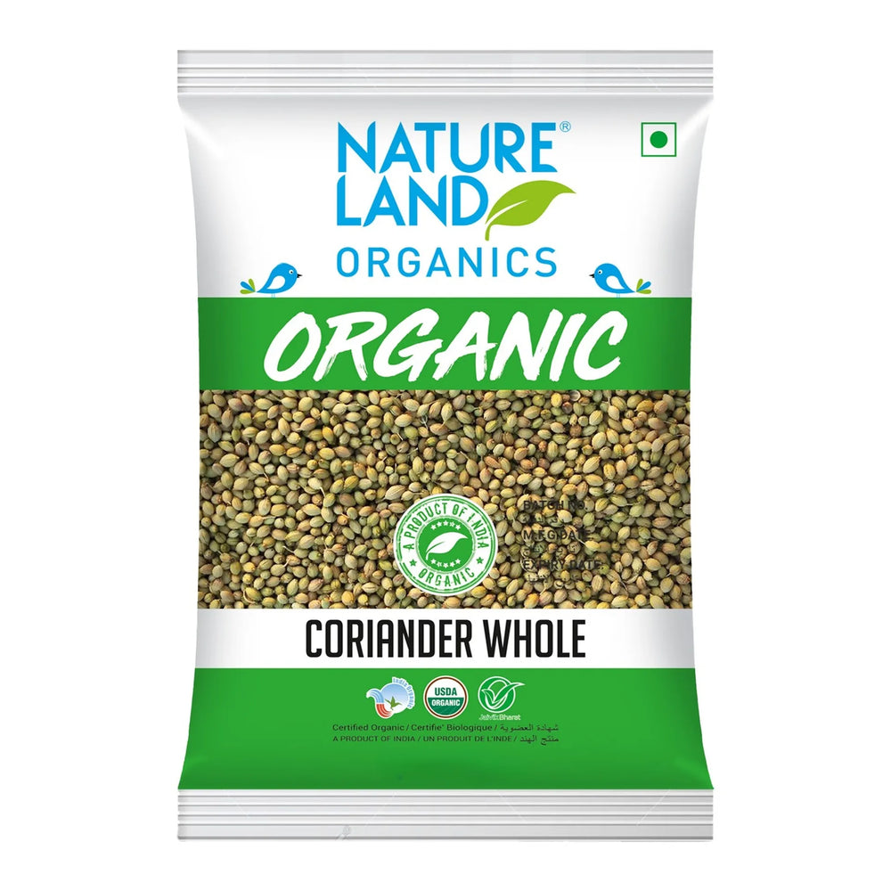 كزبرة عضوية كاملة من NatureLand Organics – 200 غرام