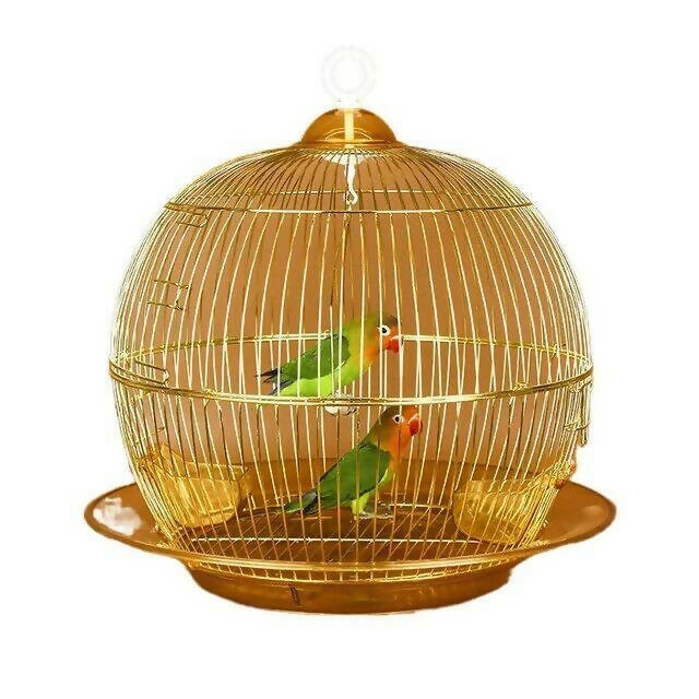 Round metal bird cage 