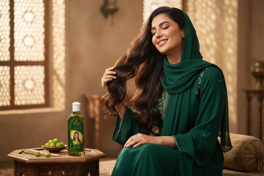 زيت دابر أملا جولد للشعر الجاف والتالف 300 مل - آنية المنزل الراقي