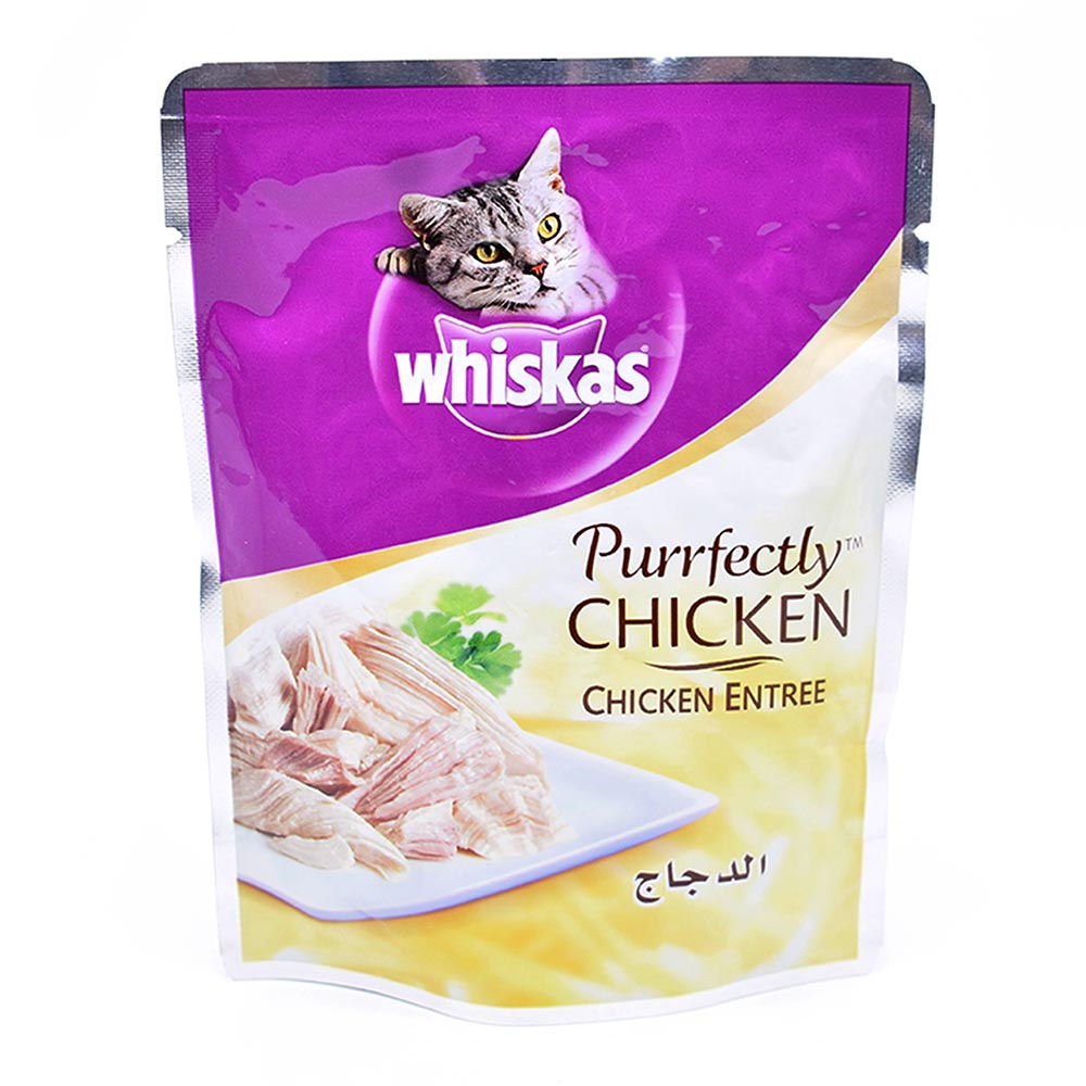 طعام قطط رطب بطعم الدجاج 85غم