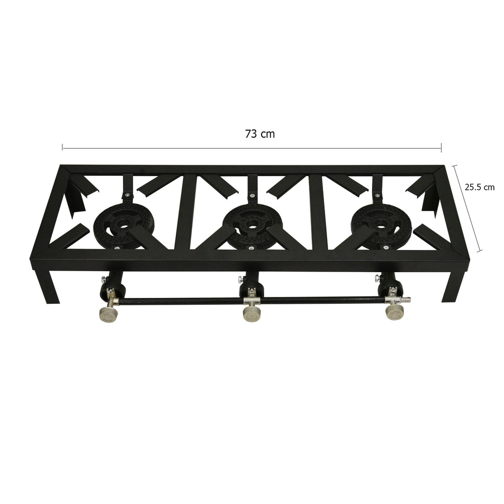 Three-burner gas stove