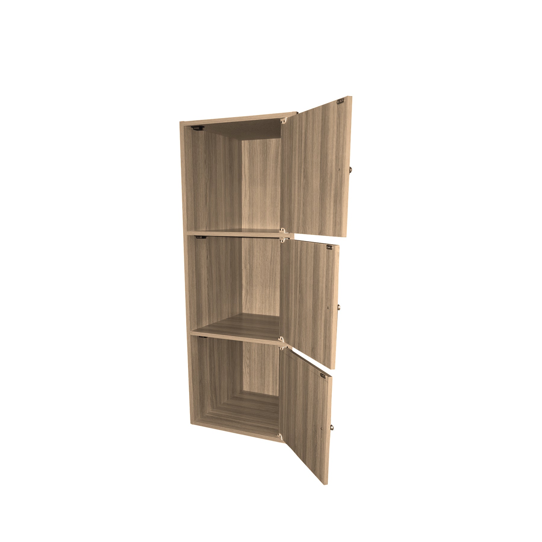 خزانة متعددة الاستخدام صناعة ماليزية من الخشب عالي الجودة 3 رفوف