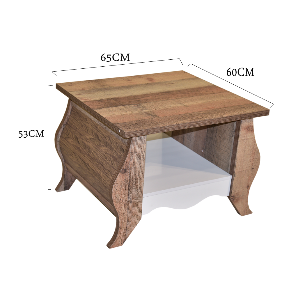طاولة جانبية خشب65*60*53سم - أنية المنزل