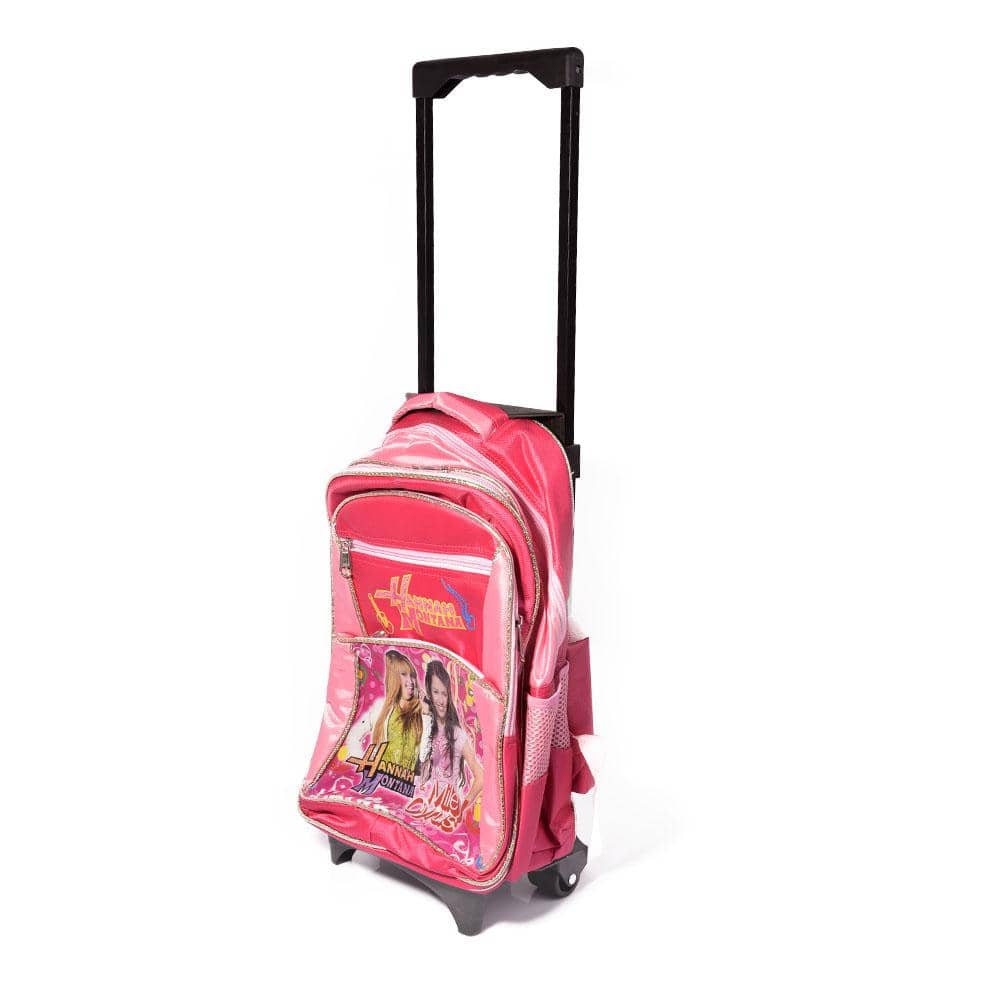 حقيبة مدرسة للأطفال مع عجلات هانا مونتانا - أنية المنزل