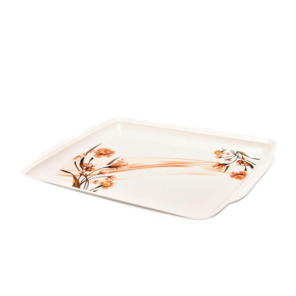صينية تقديم ميلامين مستطيل بمقبضين 55x39سم - أنية المنزل
