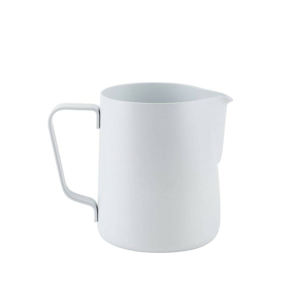 White milk frothing pitcher