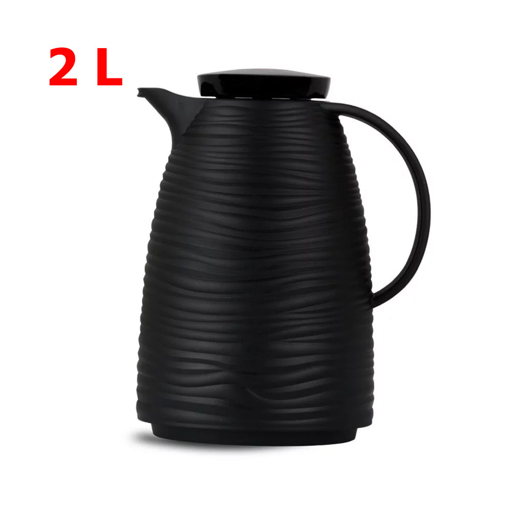 Basra Black Wavy Tea Thermos