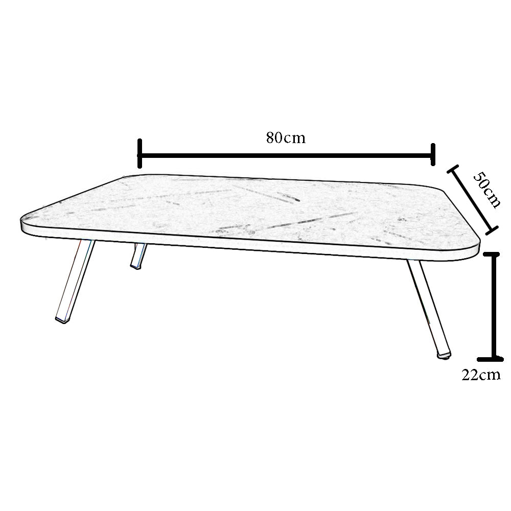 طاولة أرضية مستطيلة من الخشب قابلة للطي80*50*22سم