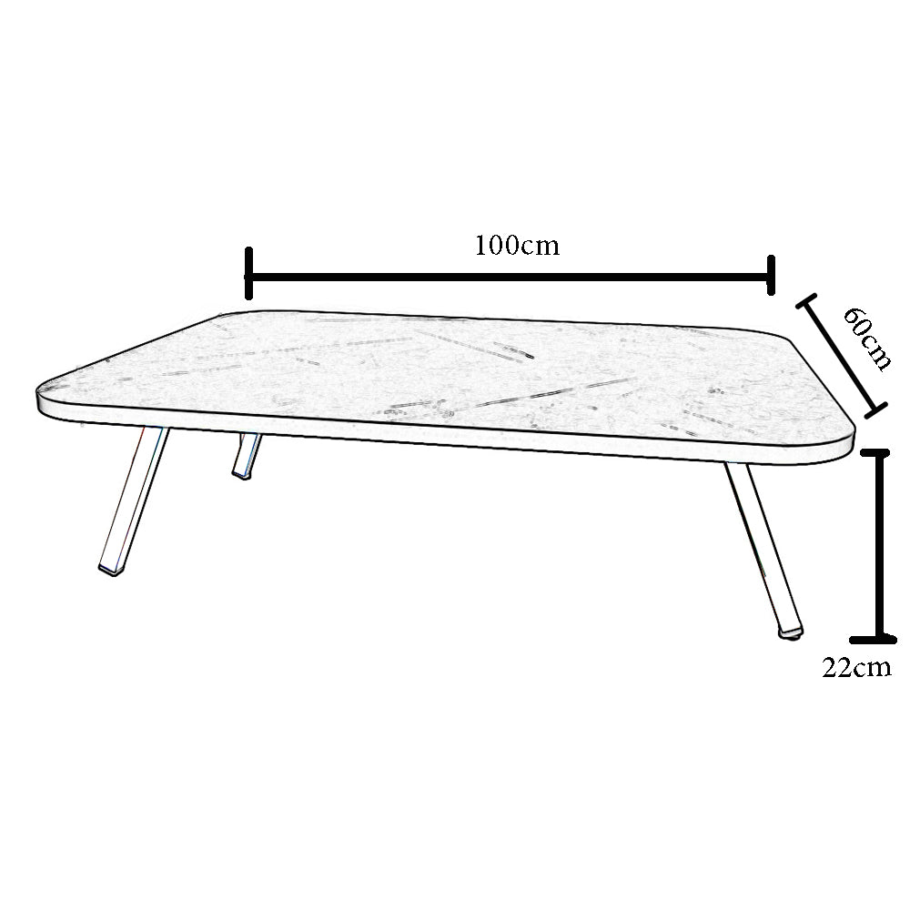 طاولة أرضية مستطيلة من الخشب قابلة للطي100*60*22سم