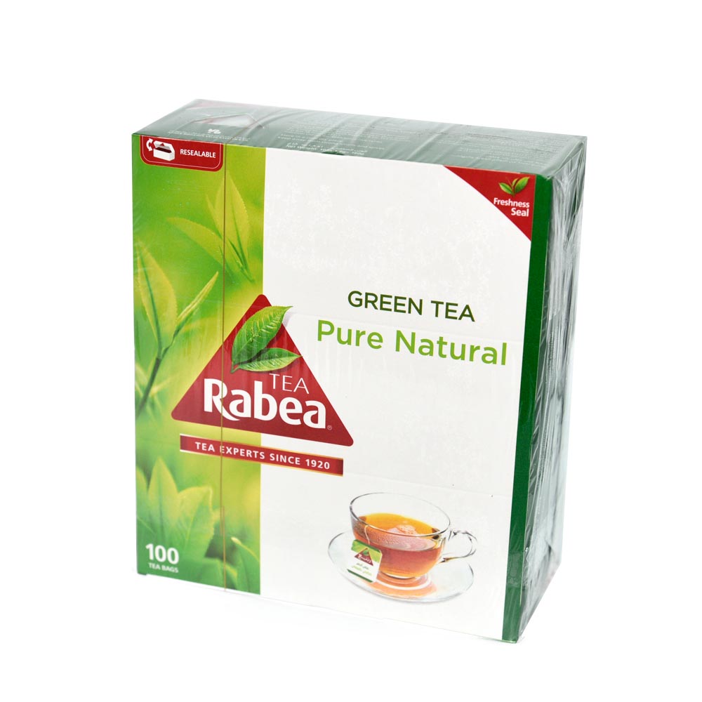شاي ربيع اخضر صافي طبيعي 100كيس 180 جرام