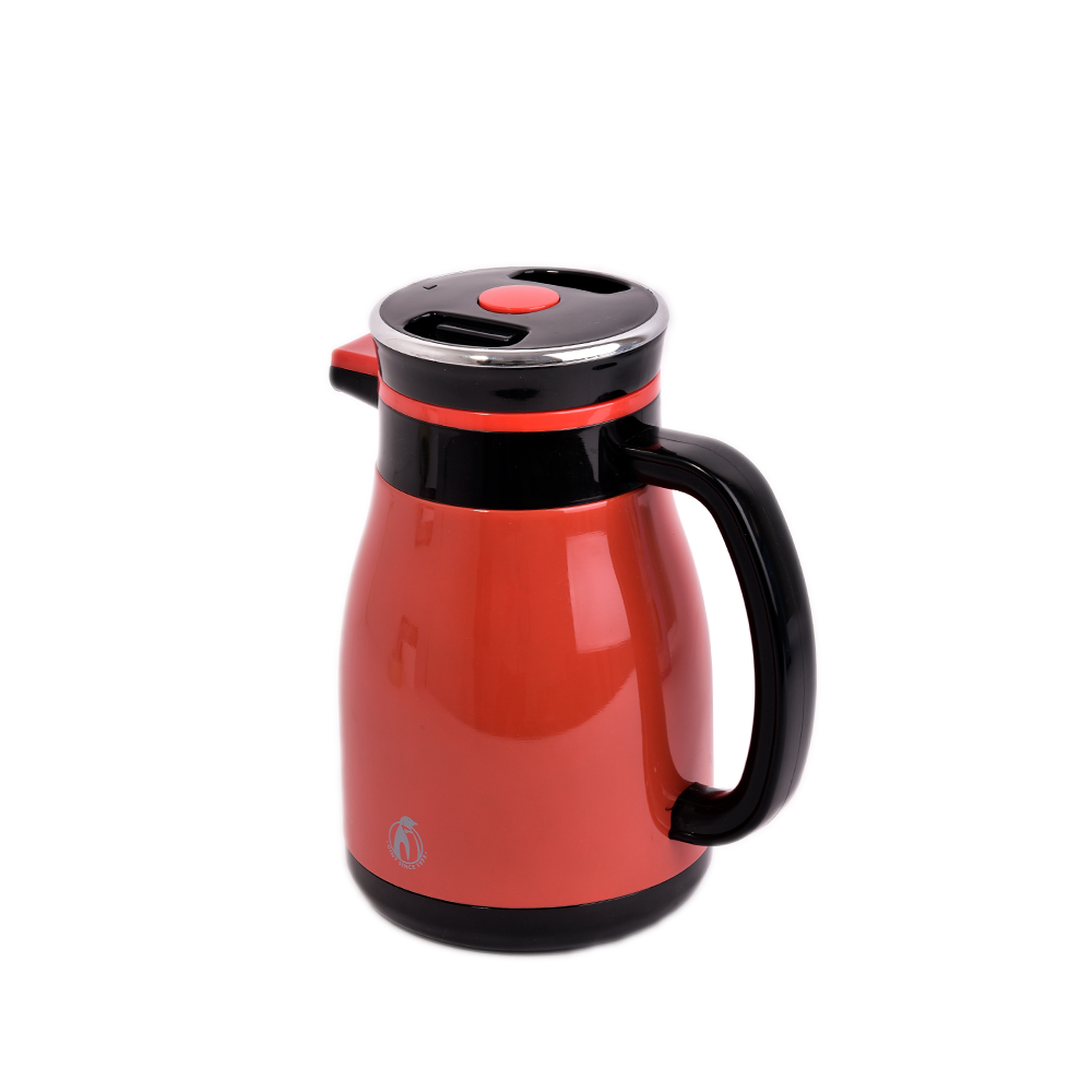 دلة قهوة 1.0لتر-لون أحمر - أنية المنزل