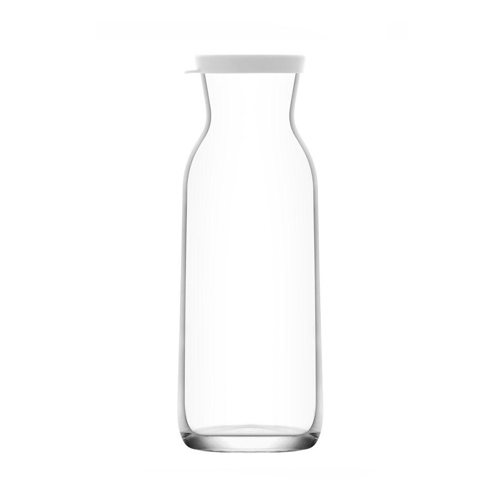 قارورة حفظ السوائل زجاج شفاف مع غطاء سيليكون - أنية المنزل
