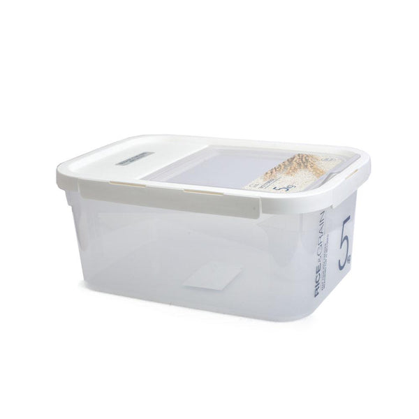 صندوق لحفظ الارز مع كوب قياس-أنية المنزل
