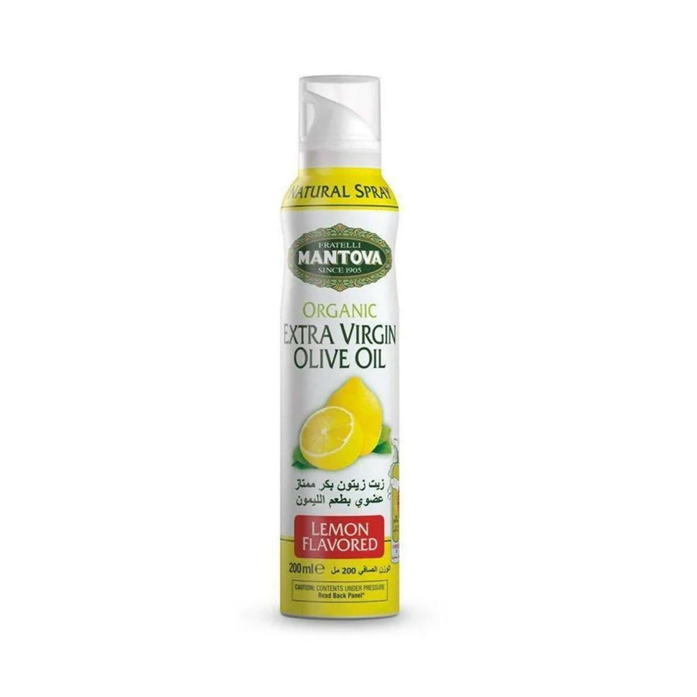 Mantova Organic Extra Virgin Olive Oil Spray with Lemon Flavor