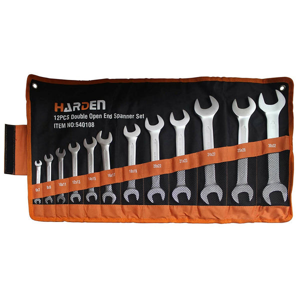طقم مفاتيح عدة مزدوجه مكون من 12 قطعة بمقاسات مختلفة