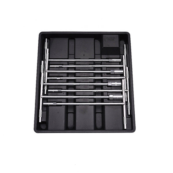 طقم مفتاح حلقي بمقبض على شكل حرف تي