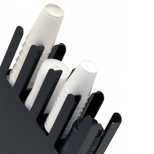 حامل ومنظم للأكواب الورقية بأربعة أقسام 