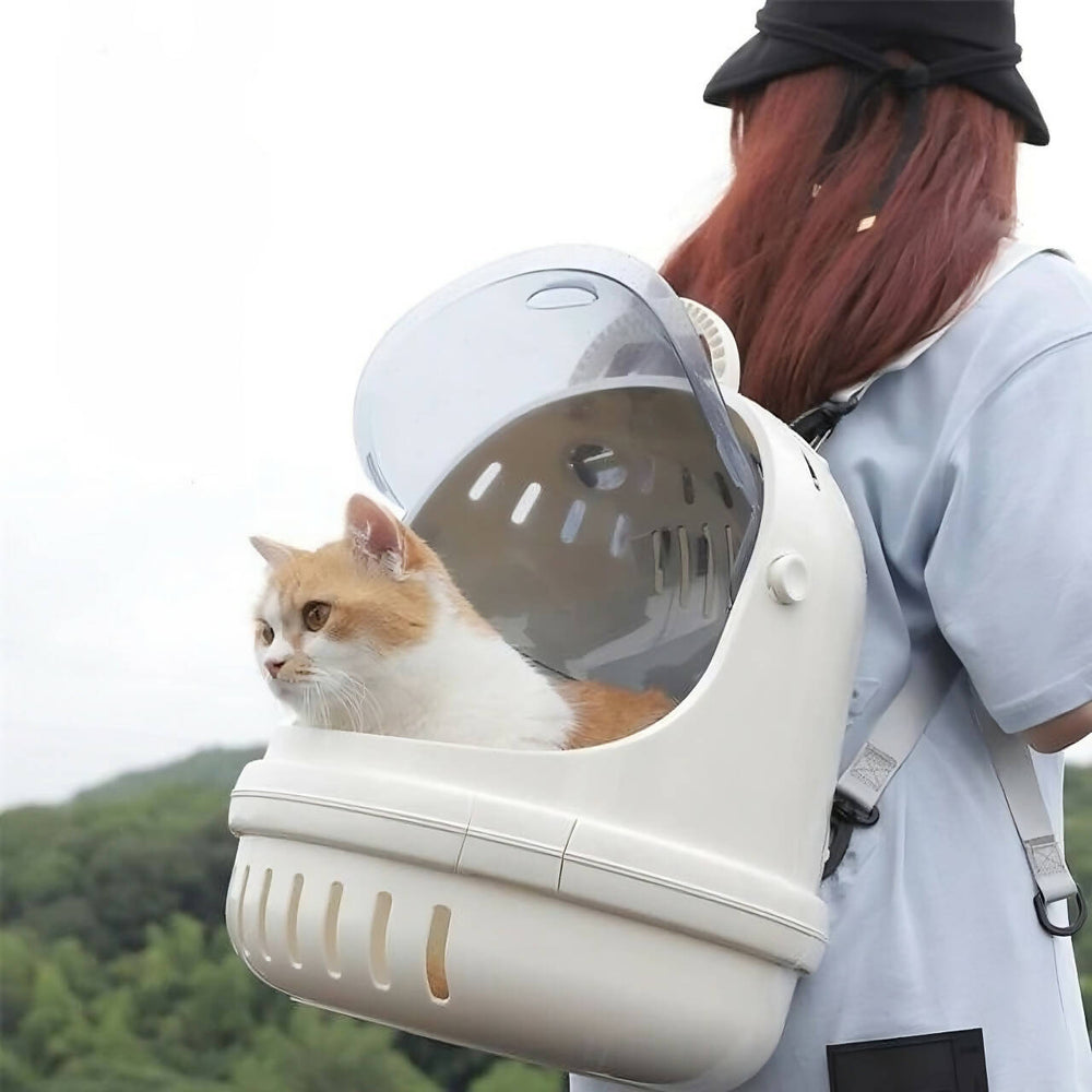 Plastic Cat and Pet Transport Backpack 
