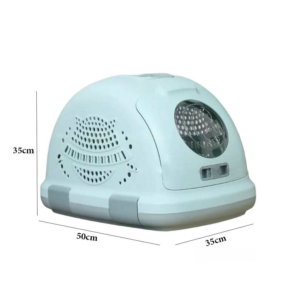 Plastic cat and dog transport cage